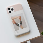 Modern Pastel Pink Frame | Personal Dog Photo iPhone 11Pro Max Case<br><div class="desc">Modern Pastel Pink Frame | Personal Dog Photo</div>