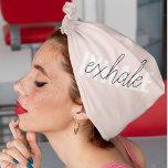 Modern Pastel Pink Inhale Exhale Quote Bandana<br><div class="desc">Modern Pastel Pink Inhale Exhale Quote</div>
