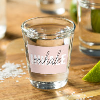 Modern Pastel Pink Inhale Exhale Quote