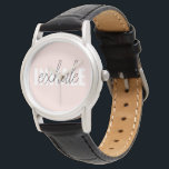 Modern Pastel Pink Inhale Exhale Quote Watch<br><div class="desc">Modern Pastel Pink Inhale Exhale Quote</div>