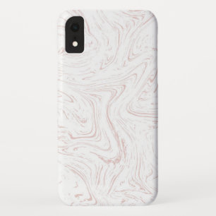 Modern Pastel Pink Marble Pattern iPhone XR Case