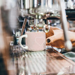 Modern Pastel Pink & Minimalist Heart Lovely Gift Espresso Cup<br><div class="desc">Modern Pastel Pink & Minimalist Heart Lovely Gift</div>