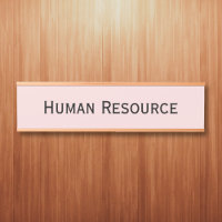 Modern Pastel Pink Office Room Department Name