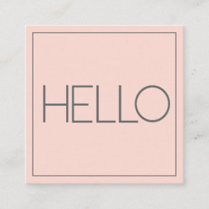 Modern Pastel Square Business Card