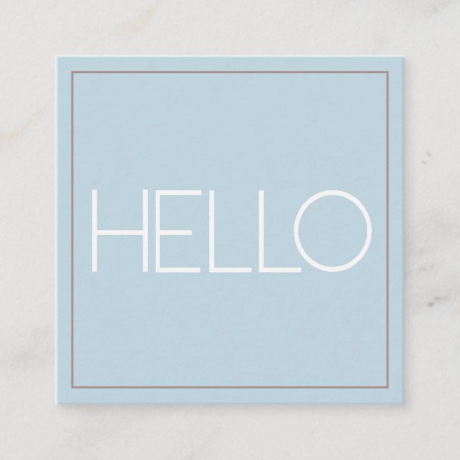 Modern Pastel  | Square Business Card (Front)