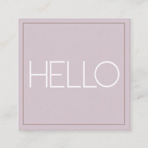 Modern Pastel Square Business Card