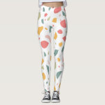 Modern pastel terrazzo pattern leggings<br><div class="desc">Pastel terrazzo modern design. Fully customizable: you can change the pattern colours if you like.</div>