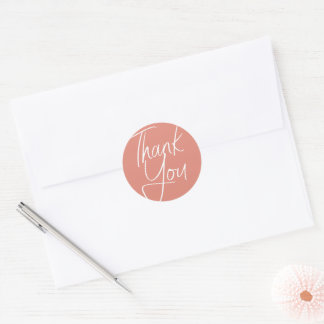 Modern Pastel Thank You Sticker