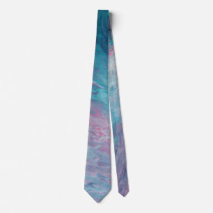 Modern Pastels Fluid Art Tie