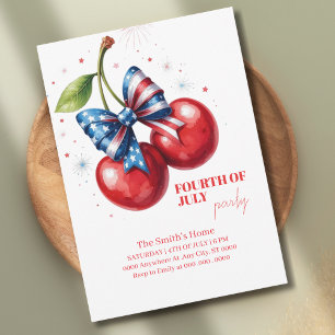 Modern Patriotic Family Reunion 4th of July Party Invitation
