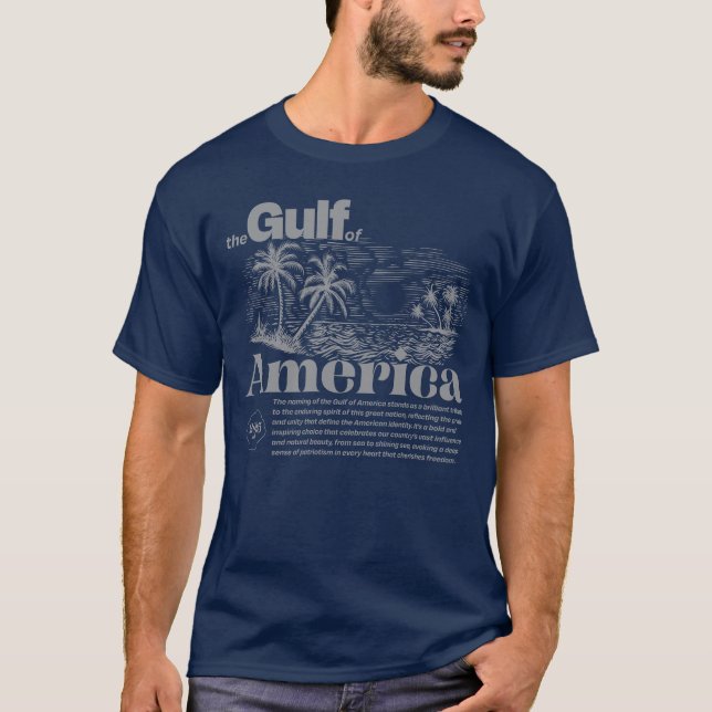 Modern Patriotic Inspirational Gulf of America  Gr T-Shirt (Front)