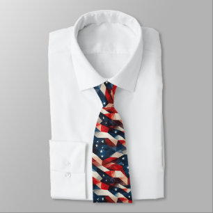Modern Patriotic Prism  Tie