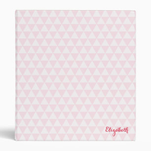 Modern Pattern Chic Girly Pink Elegant Monogrammed Binder