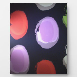 Modern Pattern: Colourful Polka Dot Pattern Plaque