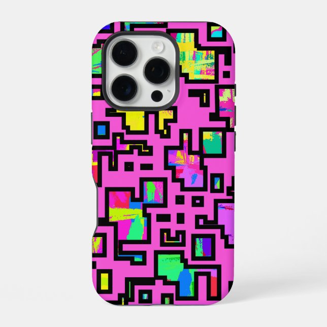 Modern Pattern Design iPhone Case (Back)