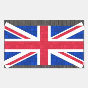 Modern Pattern English Flag Sticker
