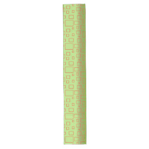 Modern Pattern Green Geometric Design Table Runner