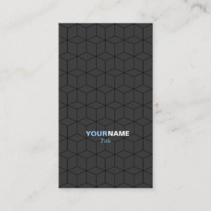 Modern Pattern Grey Business Card