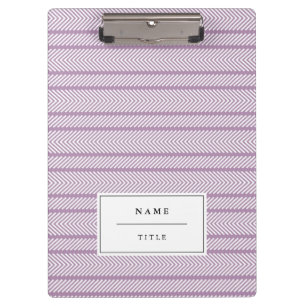 Modern Pattern Personalized Clipboard - Lilac