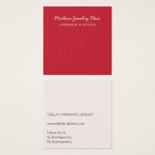 Modern Pattern Red Ring Display Card