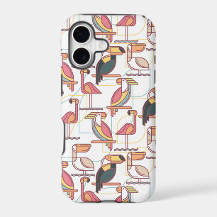 Modern Pattern With Tropical Birds