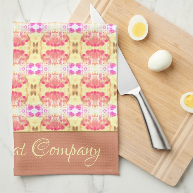 Modern patterned designer kitchen towel (Quarter Fold)