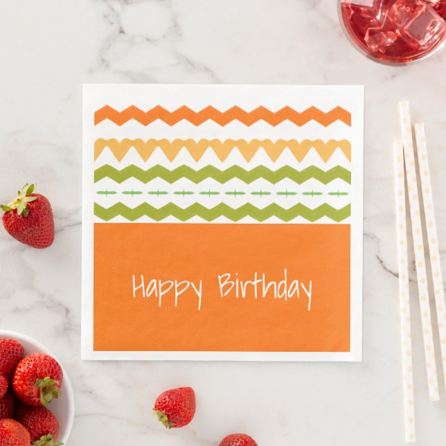 Modern Patterned Paper Napkins (Insitu)