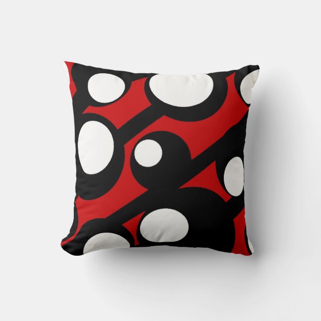 Modern Patterns Throw Pillow (Front)