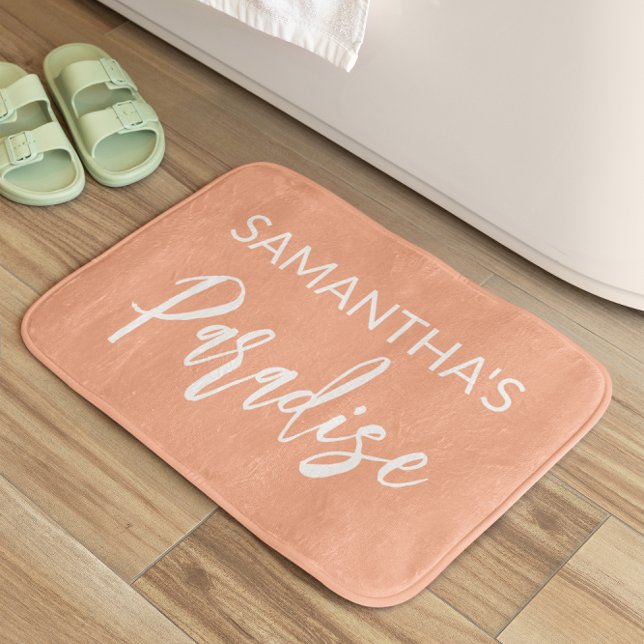 Modern Peach Bath Mat (Creator Uploaded)