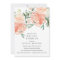 Modern Peach Coral Pink Bouquet Bridal Shower 