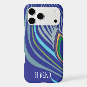 Modern Peacock Feather Personalized Damask iPhone