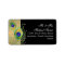 Modern Peacock Feathers Faux Jewel Scroll Swirl