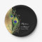 Modern Peacock Feathers Faux Jewel Scroll Weddings