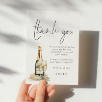 Modern Pearls Prosecco Hen Party Thank You