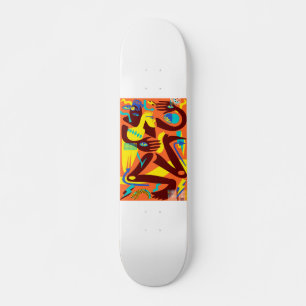 Modern people skateboard deck