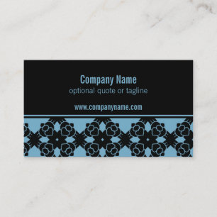 Modern Perfection Business Card, Blue Card