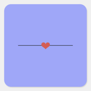 Modern periwinkle make your own square sticker