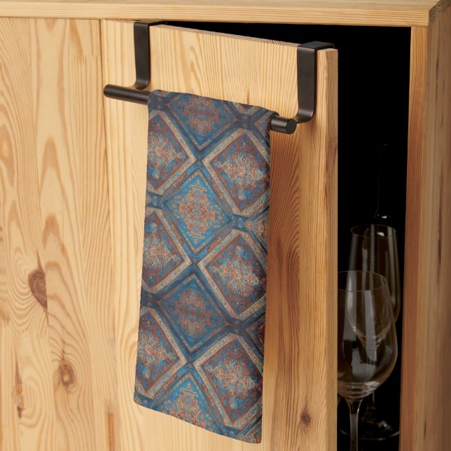 Modern Persian Beautiful Old Pattern Collection Kitchen Towel (Thirds Fold)