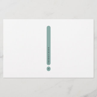Modern Personal Stationery | 2-Column