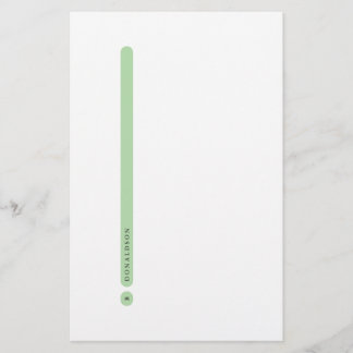Modern Personal Stationery | Side Margin