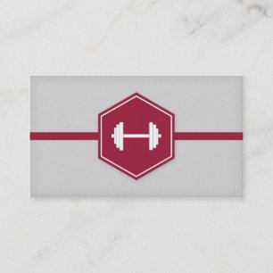 Modern Personal Trainer Fitness Business cards