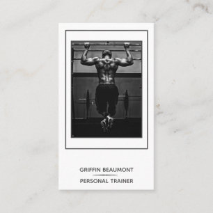 Modern Personal Trainer  Photo Business Card