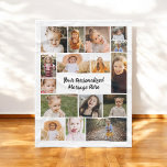 Modern Personalized 16 Photo Collage Custom Colour Fleece Blanket<br><div class="desc">The Modern Personalized 16 Photo Collage Custom Colour Fleece Blanket offers a unique way to celebrate memories. Featuring 16 of your favourite photos arranged in a stylish collage, this blanket adds a personal touch to your home decor. You can customize the background colour to match your style, making it a...</div>