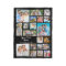 Modern Personalized 19 Photo Collage Black