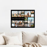 Modern Personalized 19 Photo Collage Poster<br><div class="desc">Create your own personalized photo collage poster featuring 19 of your favourite photos and custom text.</div>