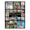 Modern Personalized 21 Photo Collage Custom Colour
