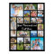 Modern Personalized 21 Photo Collage Custom Colour