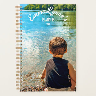 Modern Personalized 2 Photos Weekly Monthly Planner