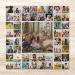 Modern Personalized 49 Photo Collage Jigsaw Puzzle<br><div class="desc">Create your own personalized photo collage puzzle featuring 49 of your favourite pictures.</div>