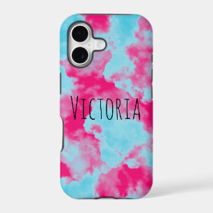 Modern Personalized Abstract Sky Pink and Blue